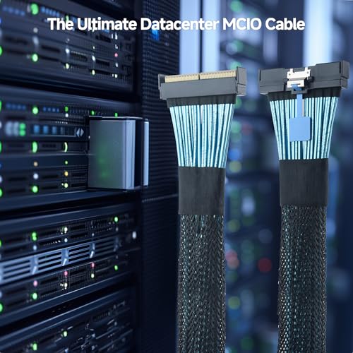 Cable MCIO para solucionar cuellos de botella en servidores con PCIe Gen5 Cable Matters x24 6
