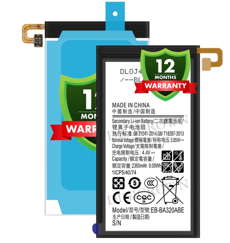 Image of Original EB-BA320ABE Battery Compatible for Samsung Galaxy A3 (2017) (SM-A320F) - (2350mAh) - 1 Year Warranty DF7