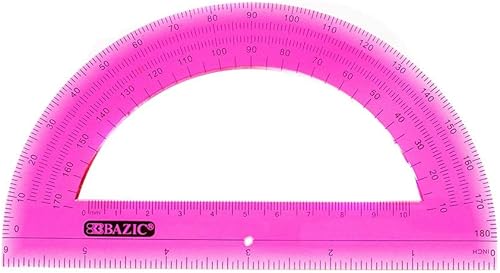 Miniatura 5 de Craft County Kit escolar de 5 piezas con bolsa con cremallera, juego de herramientas de geometría y matemáticas, disponible en azul, verde, rosa y