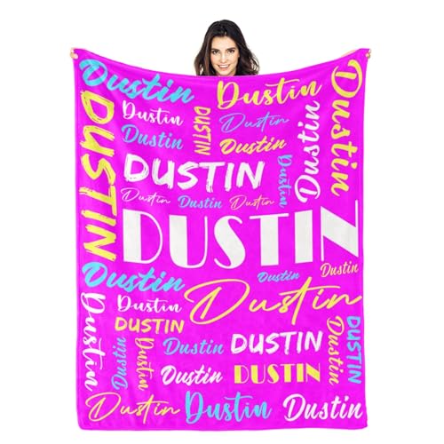Personalized Blankets for Kids with Names Customized Blankets with Name for Adult Custom Blanket Gift for Birthday Christmas Valentines Day Gift