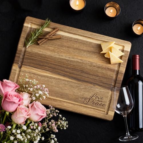 Acacia Wood Personalized Cutting Board