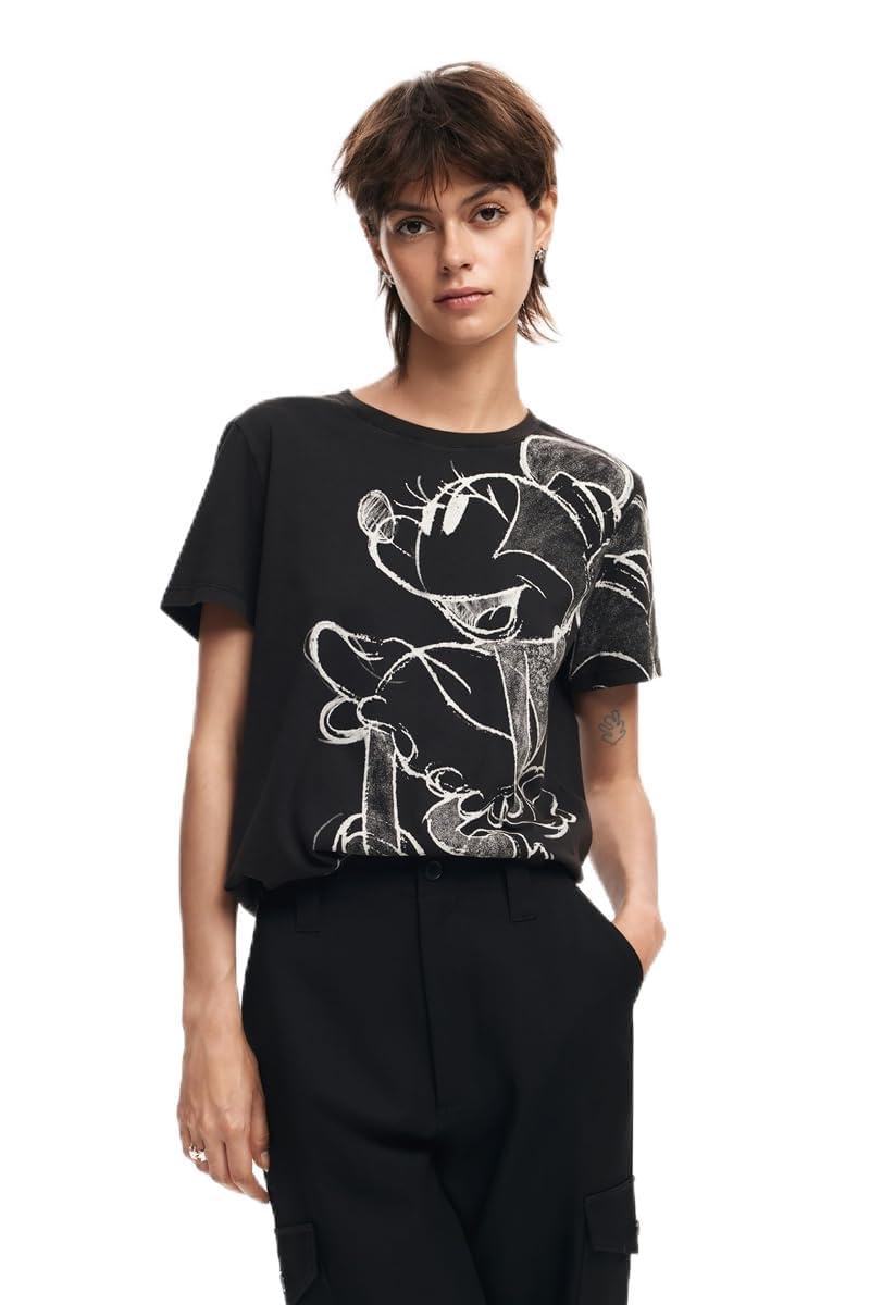 Desigual Maglietta da Donna A Maniche Corte T-Shirt Donna