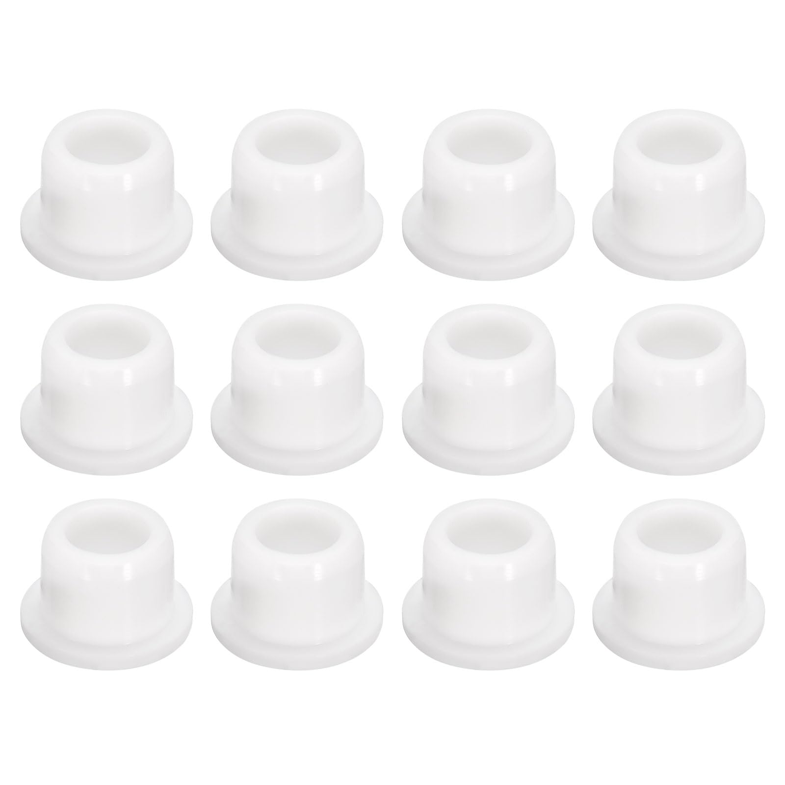 uxcell 12Pcs White Plug Holes, Waterproof Rubber Button Plug for 14mm / 0.55" Hole