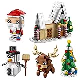 FUN LITTLE TOYS Christmas Building Sets with Christmas Tree/Snowman/Reindeer/Santa Claus/Gingerbread...