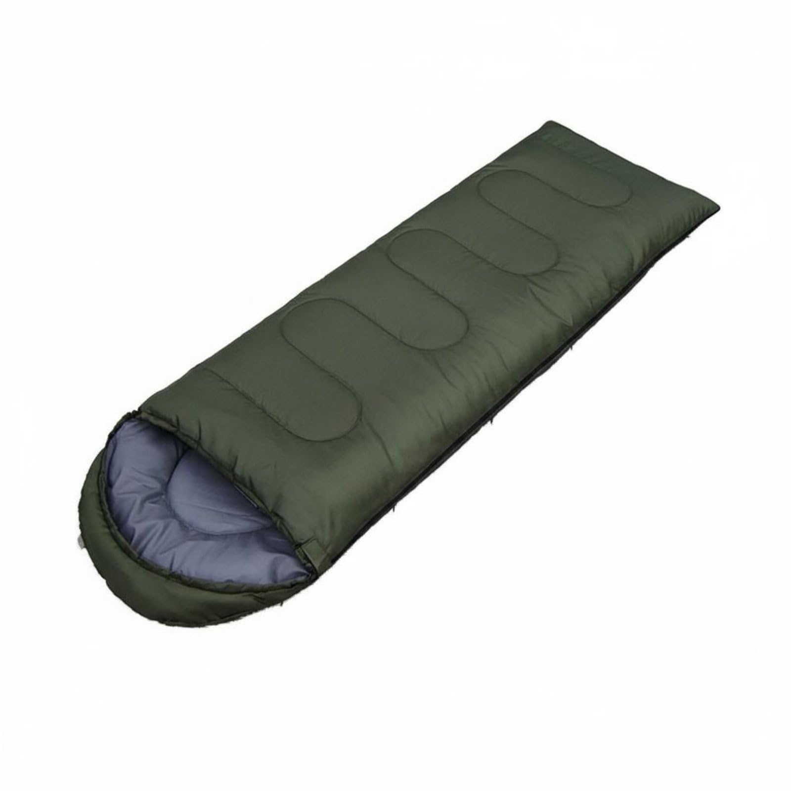 Warm Envelope Sleeping Bag Lightweight Adult Sleeping Bag Multi-Season Camping Sleep Sack for Adults, Campers, Hikers, Travel, Hiking, Army Green, 1800G-image-6