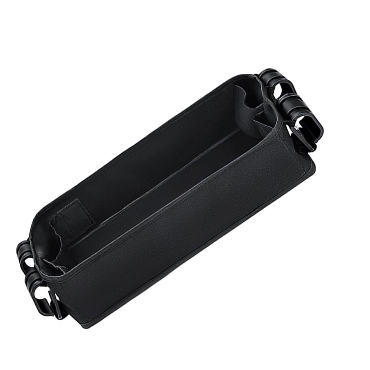 LIFKOME Stroller Tray Zubehör Universelles Snack Tablett mit Getränkehalter und Handyhalter für Kinderwagen Abnehmbar Schwarz für Unterwegs mit Kindern