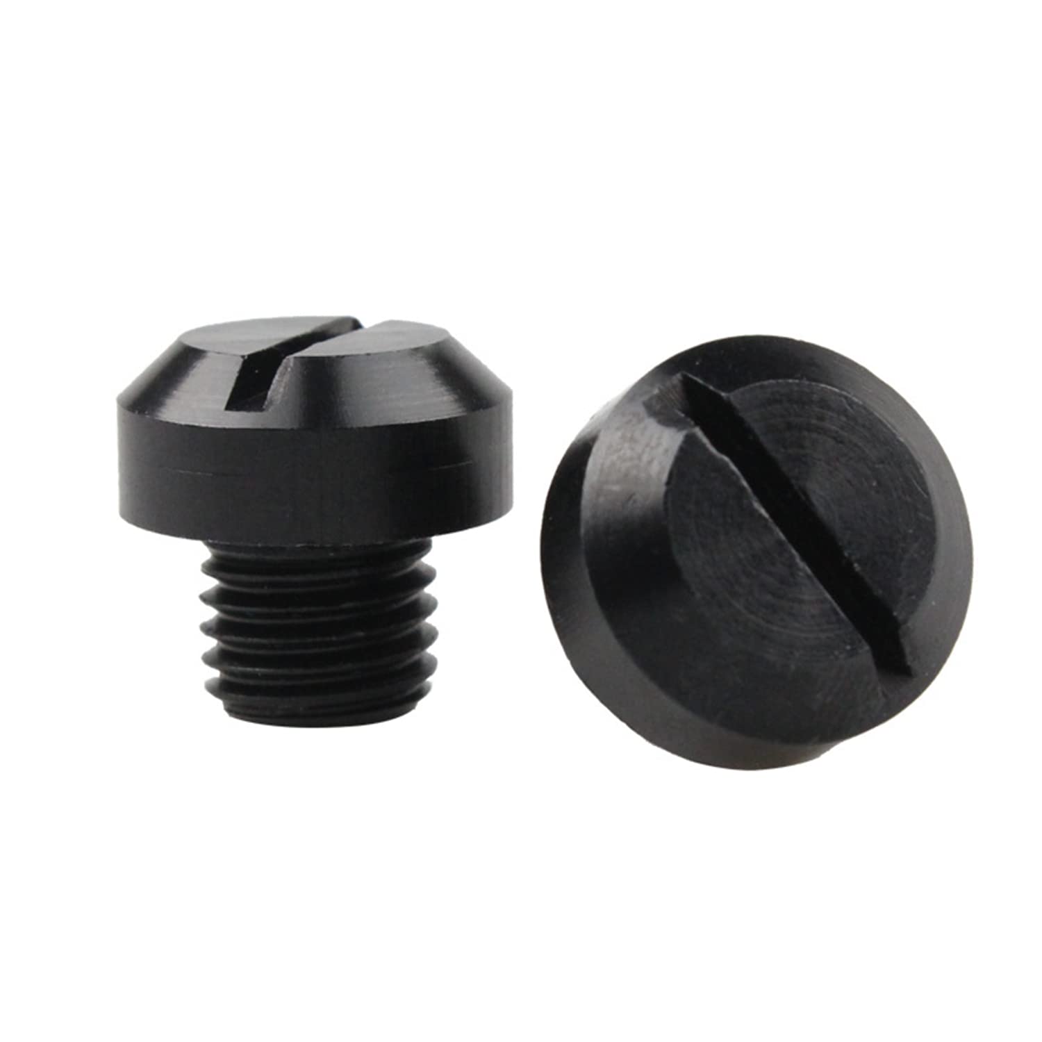 Sponsored Ad – 2 Pieces Motorcycle Mirror Hole Plug M10 Aluminum Blanking Plug Regular & Reverse Screws Motorcycle Mirror Hole Blanking Plug Use for GROM MSX125