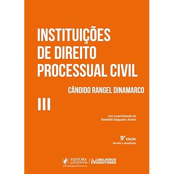 Capa do livro Instituições de Direito Processual Civil. Volume III 9Ed.