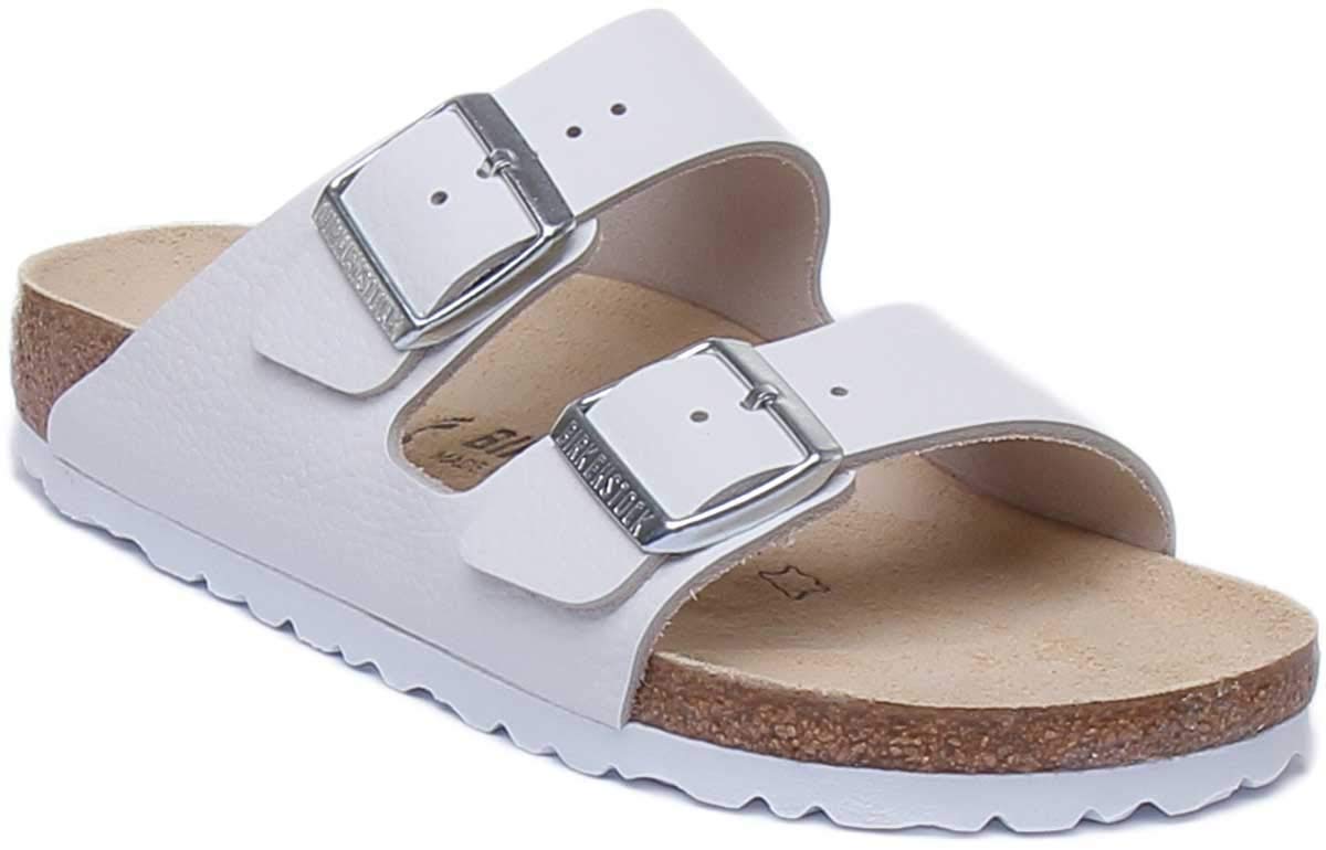 Birkenstock Arizona Sandals Narrow Width in Natural Leather Size EU 37