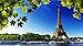 FAWFAW Puzzle Enfant en Bois 2000 Pièces, Puzzle 3Dparis Tour Eiffel Ciel Clair Puzzle en Bois 100X70Cm
