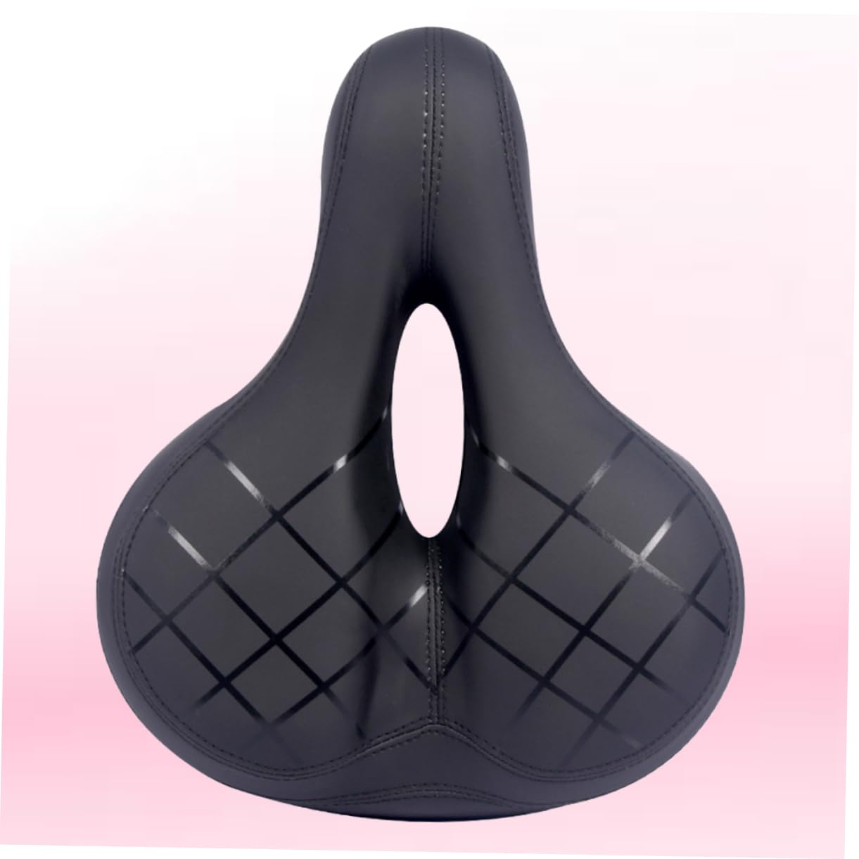 ifundom Sillín de Bicicleta Hueco PU Negro para Bicicleta y Racing Bike