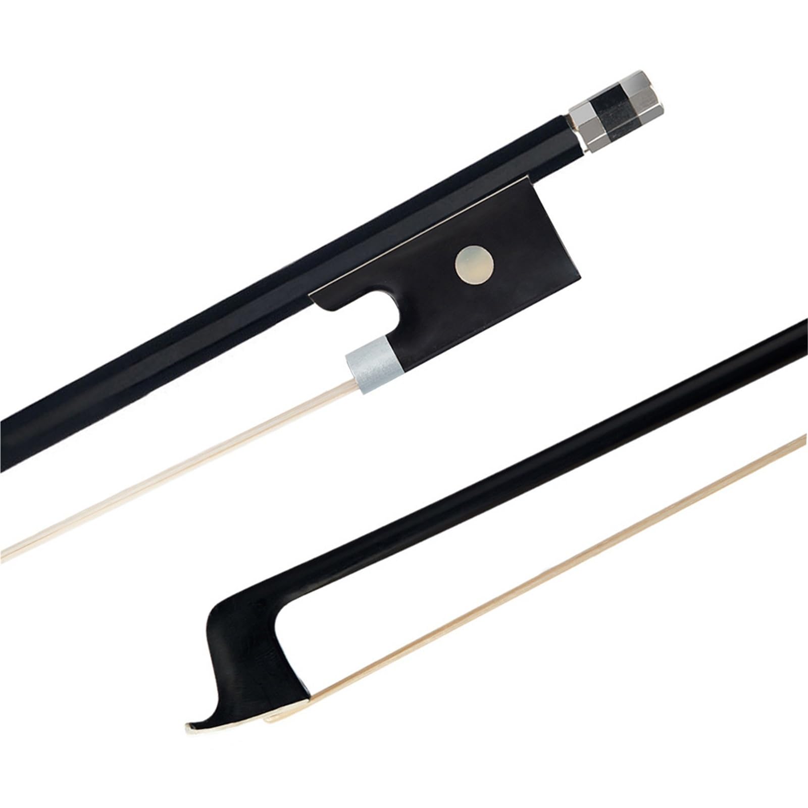 Arco Profesional De Violín Arco De Violín Fibra Carbono Crin 4/4 3/4 Accesorio Para Instrumentos Musicales Profesionales Tamaño Completo(3/4)