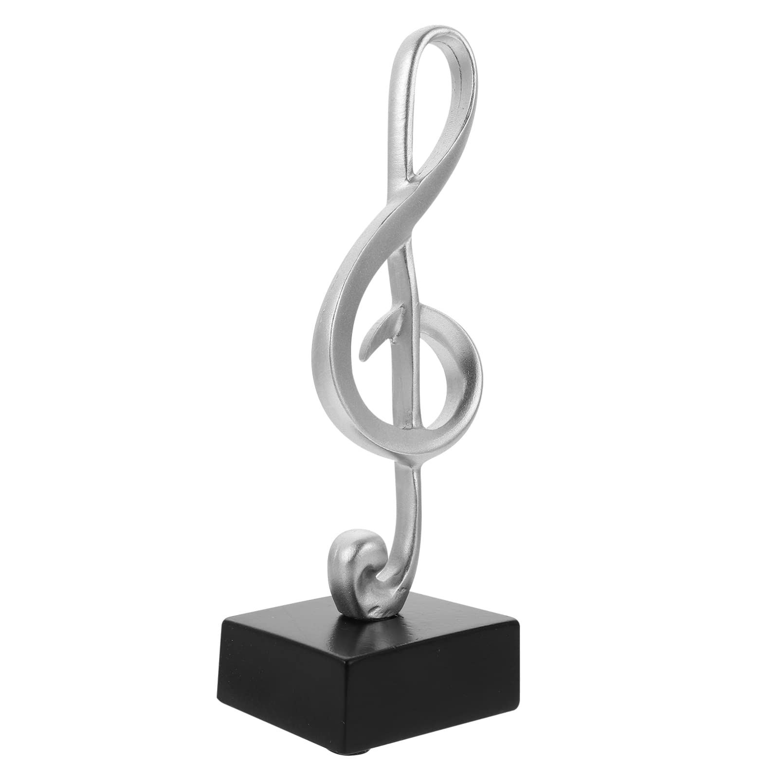 Veemoon Music Note Figurine,Musical Sculpture Statue Treble Clef Instrument Music Resin Figurines for Birthday Gifts Home Office Decor Piano Souvenirs