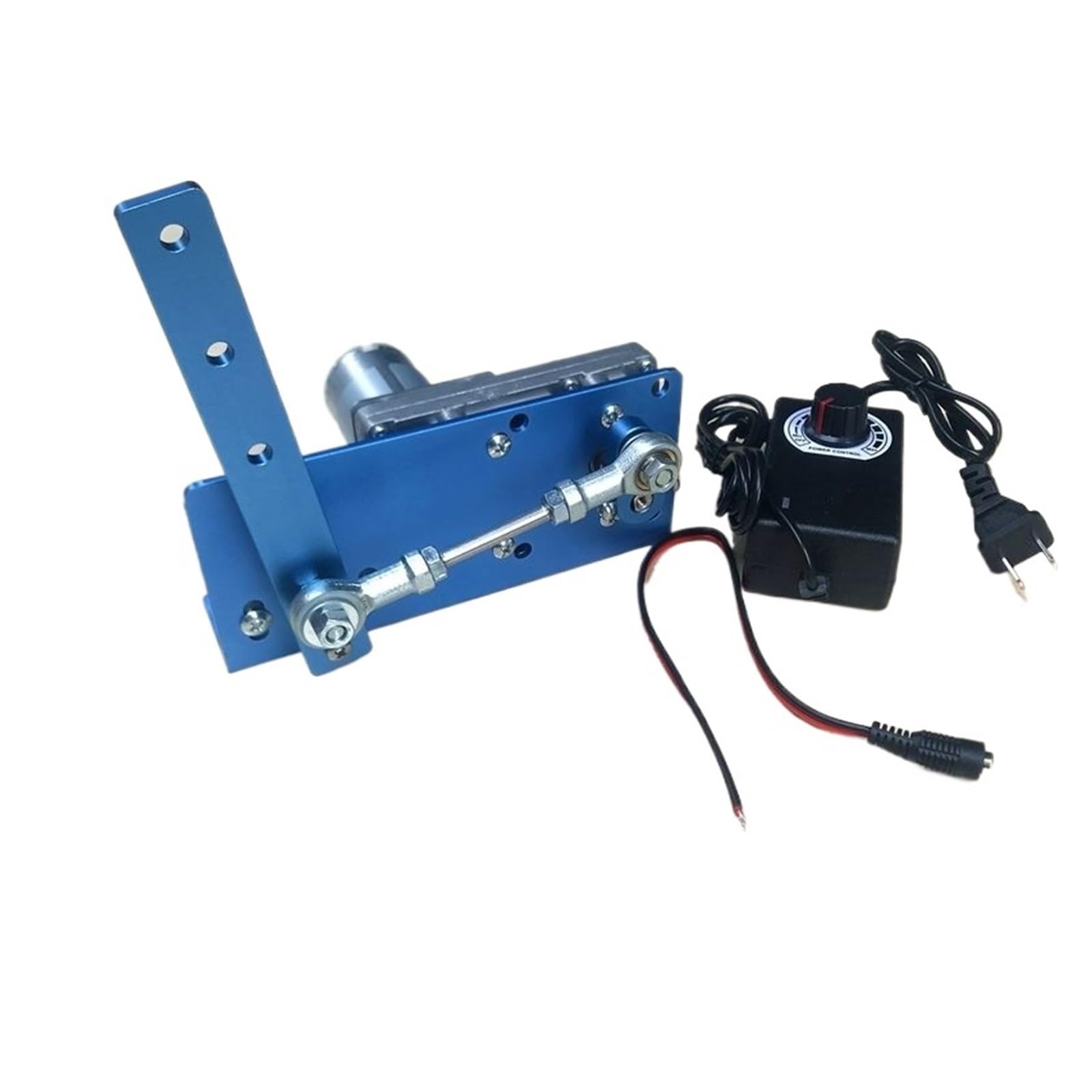 DC 12V 24V Reciprocating Swing 20-120° Aktuator Getriebemotor mit Netzteil Geschwindigkeitswinkel einstellbar AC 220 DIY Roboter Antriebsarm(DC 12V 20RPM)