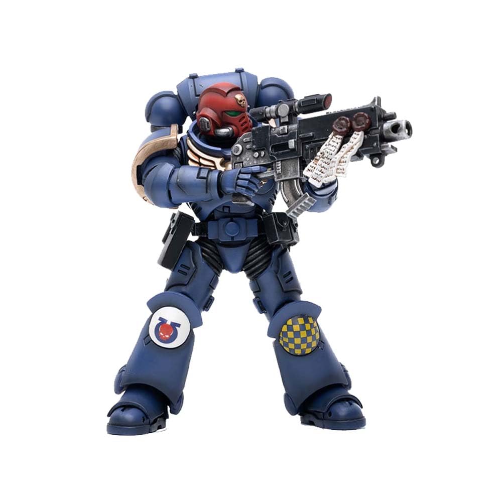 JOYTOY Warhammer 40k Ultramarines, Ultramarines Heroes of the Chapter Brother Veteran Sergeant Castor 1/18 Action Figure