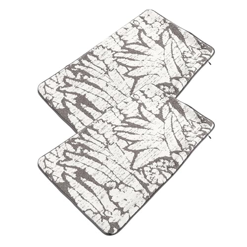 Fundas de almohada grises Fafeicy de poliéster transpirable para cojines de sofá de 50x30 cm 2