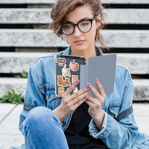 Image of CoBak Case for 6 inch Kindle 11th Gen (2024 and 2022 Release) - Ultra Slim Transparent Clear TPU Back Shell Protective Cover with Auto Wake /Sleep for Kindle 11th Generation 2024 Release, Lavender