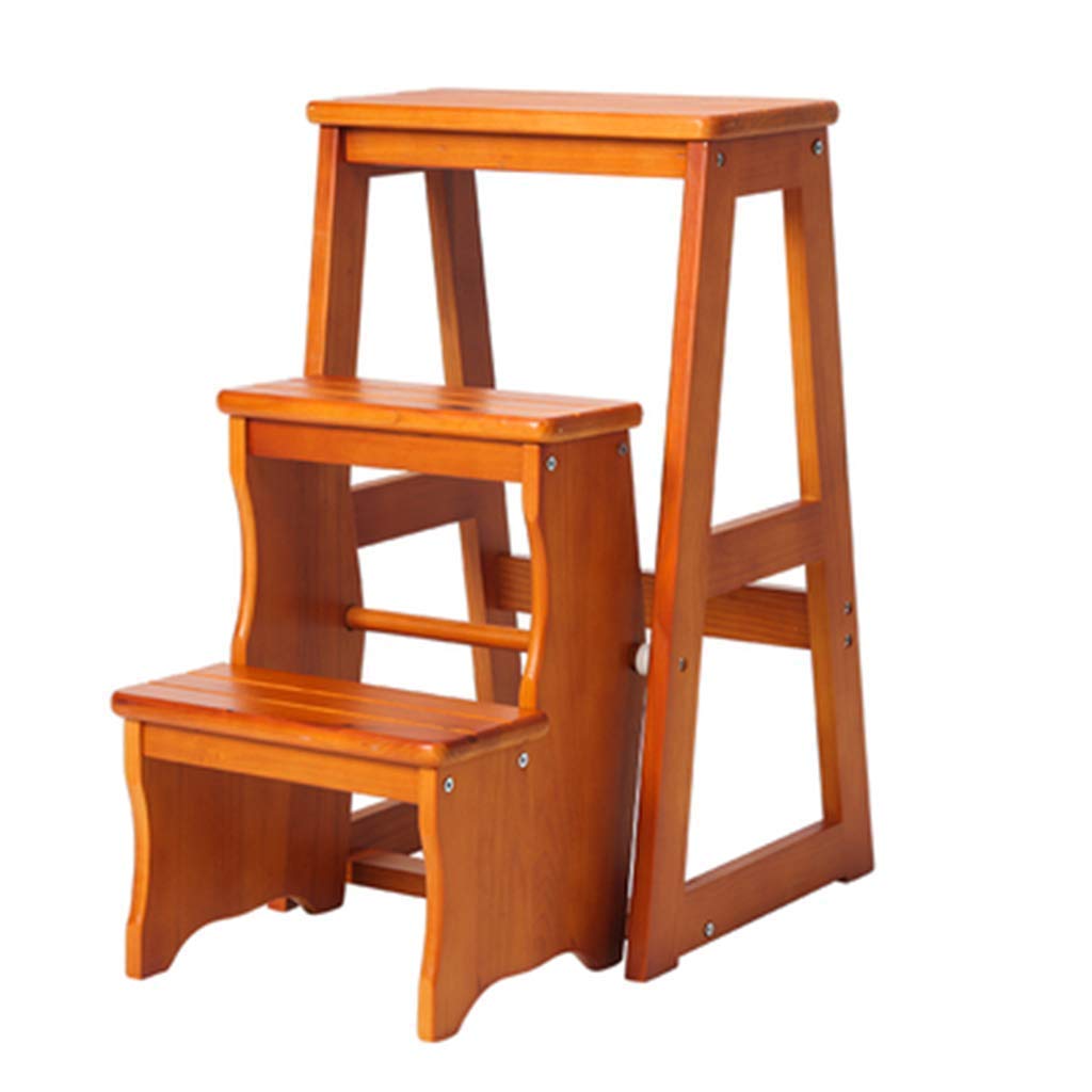 Tabouret d'escalade en bois DASHADAO avec 3 marches et fonction banc