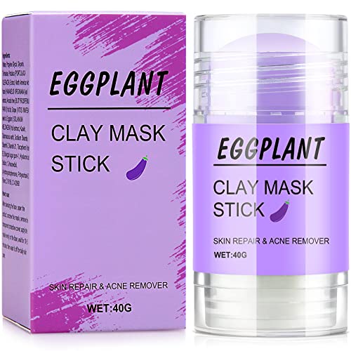BOOSCA Eggplant Facial Cleansing Mask Stick Moisturizing Face Clean Clay Deep Cleanse Mask for All Skin Types