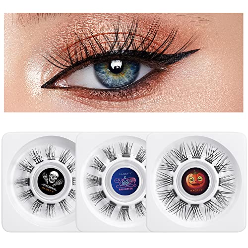MAGEFY DIY Eyelash Extension, 3pcs Individual Lash 12 Mini Clusters for Home Lash Extension Synthetic Reusable Faux Mink Lashes (12MM-14MM)