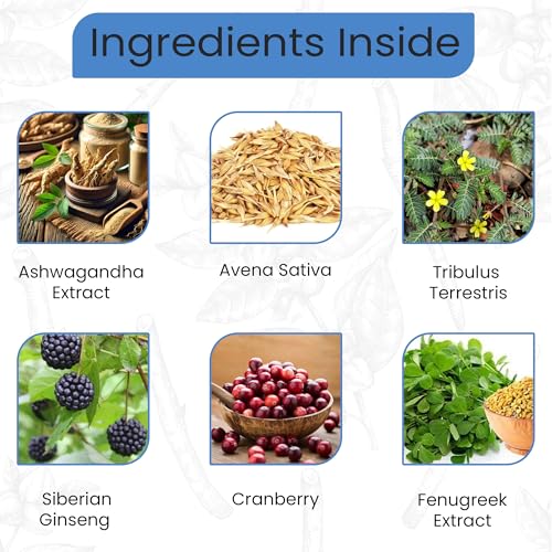 Testosterone Supplements for Men | No fillers, Additives or Bulkers, Pure Active Ingredients | Neuro Flow Powerful Testosterone Booster with Avena Sativa & Tribulus Terrestris | 60 Cap | Made in UK - Image 5