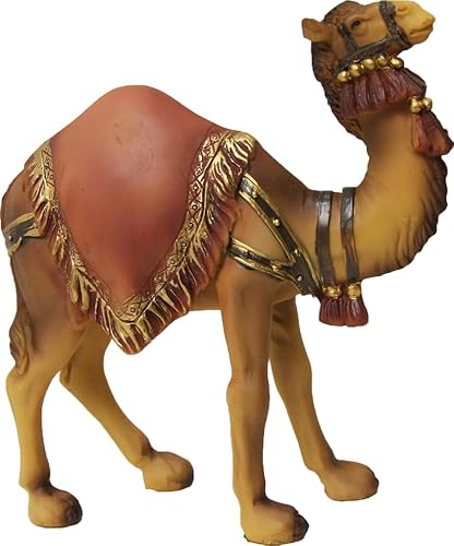 FADEDA Cammello/altezza: 13 cm/dipinta a mano/personaggi fedeli ai dettagli, decorazione da tavolo di Natale accessori presepe
