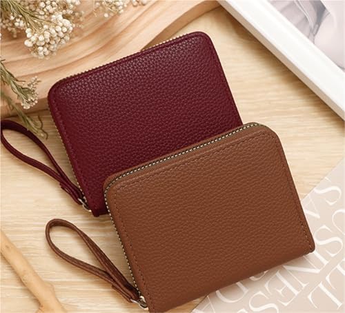 Fashion Wallet with Multiple Card Slots and Coin Purse, Solid Color, Large Capacity Zipper Wallet(Gray)4