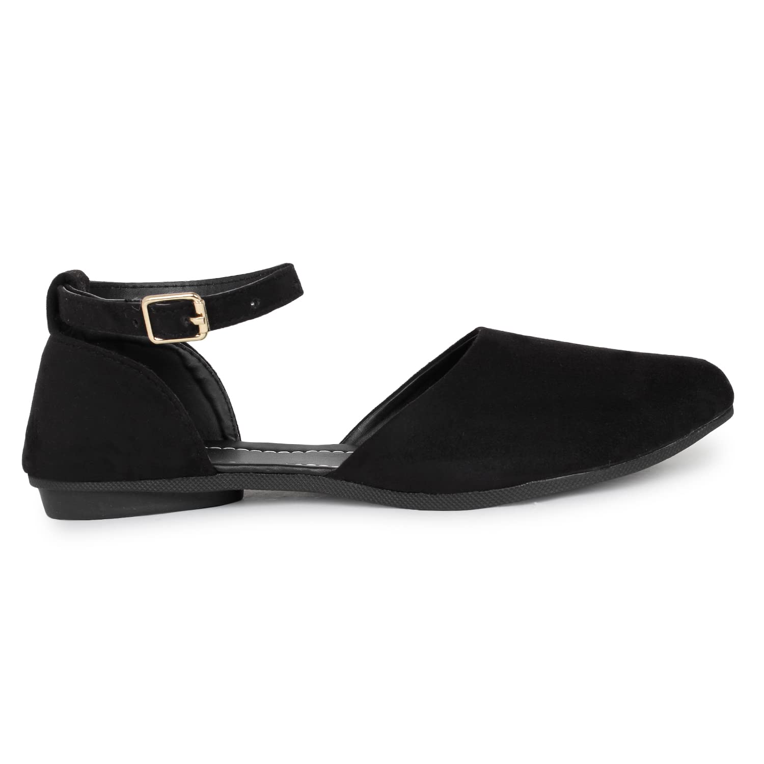 KAAM KAAJ Women Stylish Trending and comfortable Fancy Flats Sandal with Adjustable Strap (Black, 4) (B0CK5TJDRV) Amazon Price History, Amazon Price Tracker