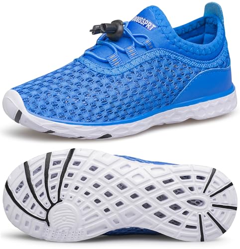 Image of DOUSSPRT Water Shoes for Kids Boys Girls Quick Dry Beach Sports Swim Pool Aqua Shoes for Toddler /Little Kid /Big Kid