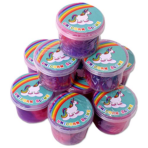 TE-Trend Eenhoorn Eenhoorn Glibber Glitter slijm doos 40x30mm kinderen meisjes cadeautje groen roze - Image 3