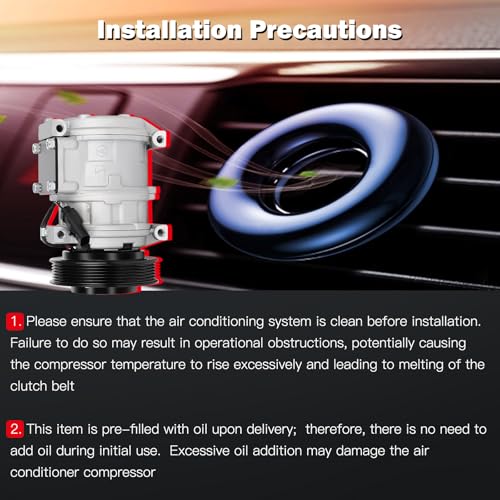 Image of CCIYU AC Compressor w /Clutch for Jeep Wrangler 4.0L 1999