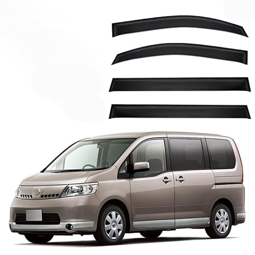 MYRFCSA Car Wind Deflectors, for Nissan Serena MK3-C25 2005-2010 Rain Guards Window Visor in-Channel Side Shatterproof Sun Visor Reduced Wind Noise Easy Installation