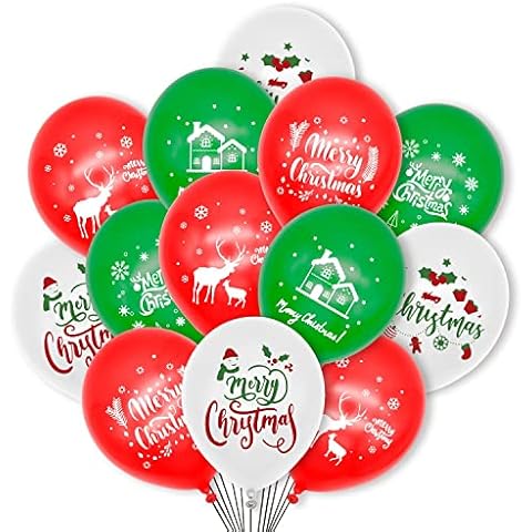Vinsani 100pcs Christmas Balloons Decoration Set Cover