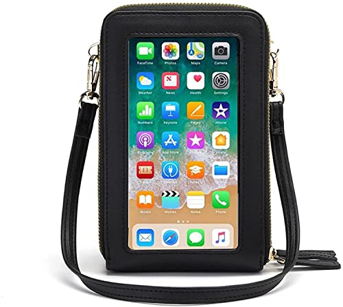 Crossbody Phone Bags for Women Small PU Leather Cellphone Purse Wallet