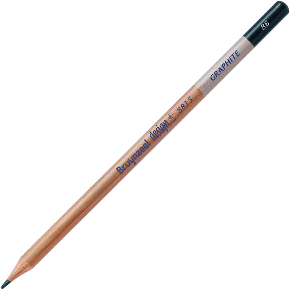 Bruynzeel Royal Talens Design Graphite Pencil, 8B Lead (8815K8B)
