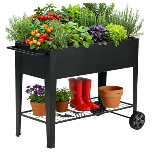 Elevated Garden Bed with Wheels for Easy Use