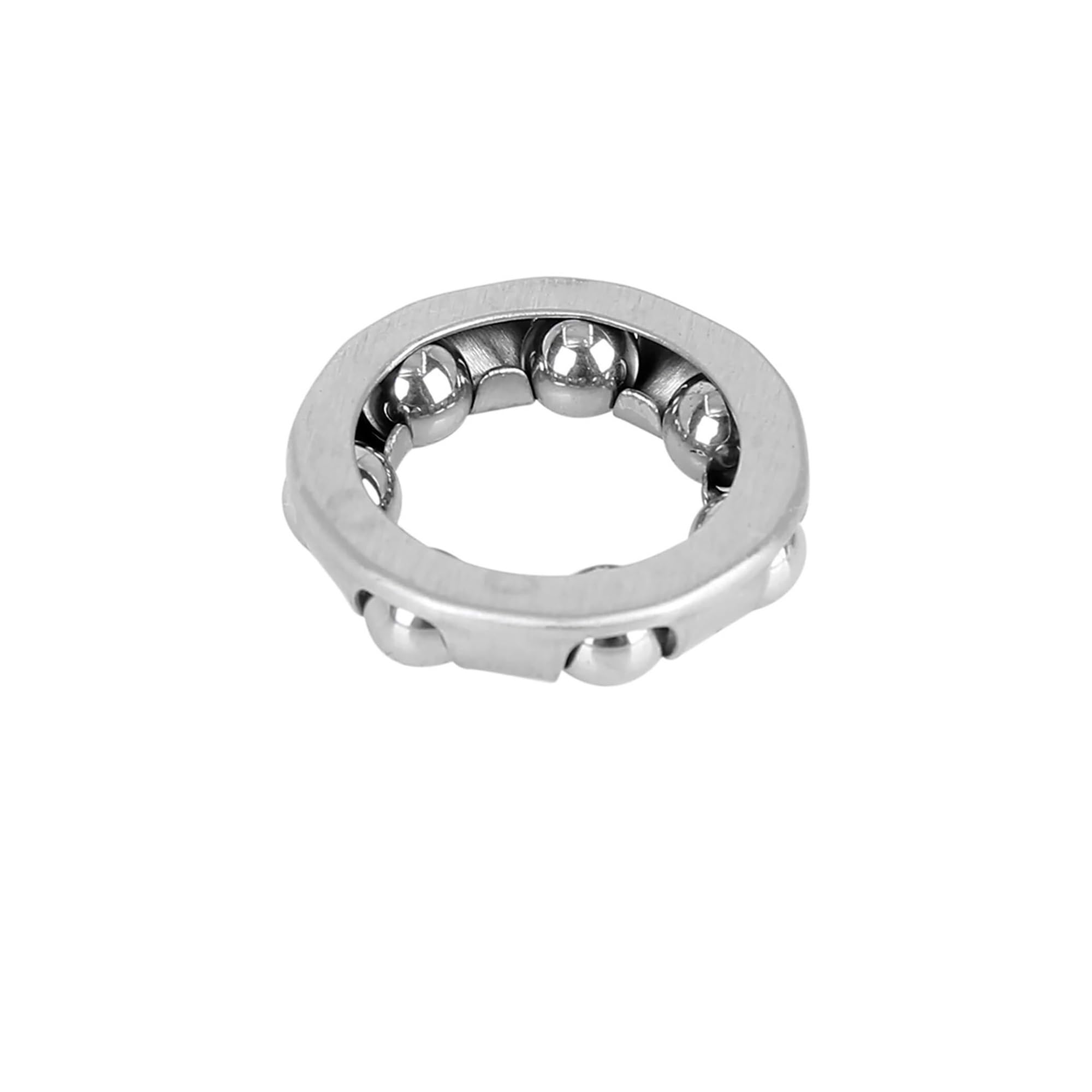Bearing, 12pcs Bicycle Headset Steel 20 16 9 7 Balls Bike Axle Ball Frame Bearing Caged Retainer Replacement Wear Resistance(37mm x 7 Balls)