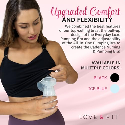 Cadence Nursing & Pumping Bra - Hands-Free Pumping Bra Compatible to All Standard Pump Flanges & Wearable Pumps4