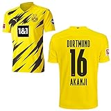 Original Branding PUMA Borussia Dortmund BVB Heimtrikot 2020 2021 Home Trikot Sponsor BL Logo Kinder Manuel Akanji 16 Gr 140