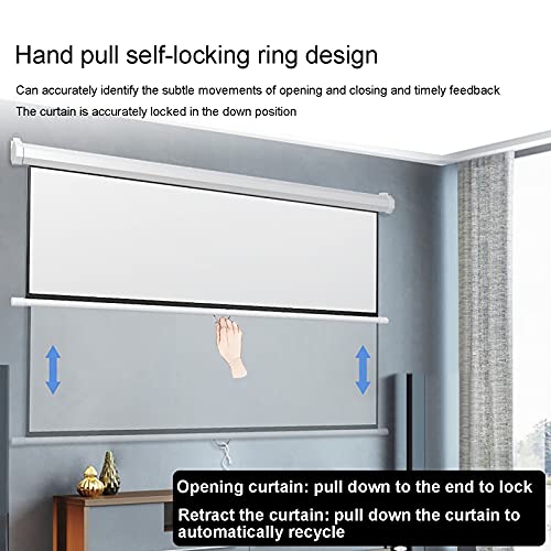 Pantalla manual retráctil para proyector 60inch 16:9 miniatura 3