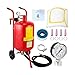 10 Gallon Sand Blaster Pot Sandblasting Kit 125Psi Pressure Blaster Machine for Rust Removal Paint Cleaning Surface Treatment Tool for Metal Wood Glass Automotive Workshop Equipment