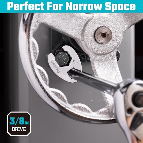 Image of DURATECH 10-Piece 3 /8 inch Drive Crowfoot Wrench Set, Flare Nut Wrench Set