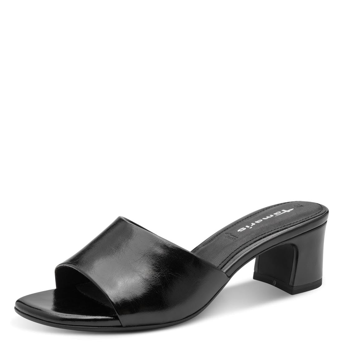 Tamaris Women's mule with block heel black 6.5 UK