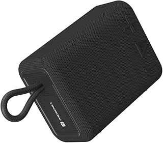 Portronics Breeze 4 Portable 5W Bluetooth Speaker with Mic, TWS Connectivity, IPX6 Water Resistant, Bluetooth 5.3v, 8Hrs Playback, Type C Charging(Black)