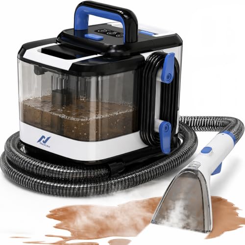 Image of Nexlev Multipurpose Spot Cleaner Machine, Carpet Upholstery Deep Cleaner | Hot Water and Steam function | Powerful Suction | 1700 Watt | Stain Remover |13 Accessories for Home & Car