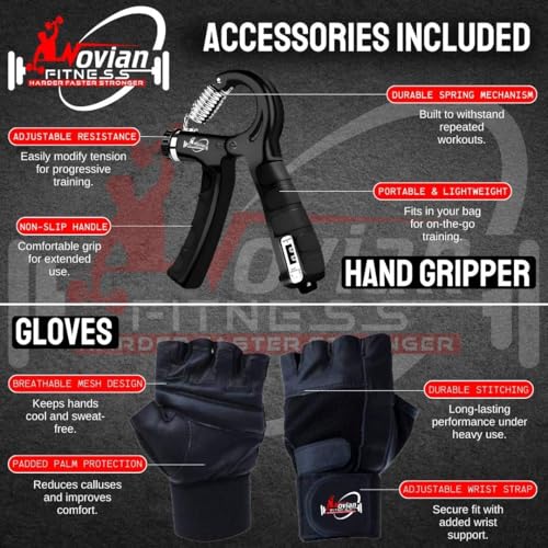 Image of Steel Weight Plates Combo 70KG | Home Gym Steel Set with 5Ft Straight Barbell Rod & 3Ft Curl Bar (25mm), Pair of Steel Dumbbell Rods, Heavy-Duty Collars, Hand Gripper & Gym Gloves - Complete Strength Training Kit for Home Workout