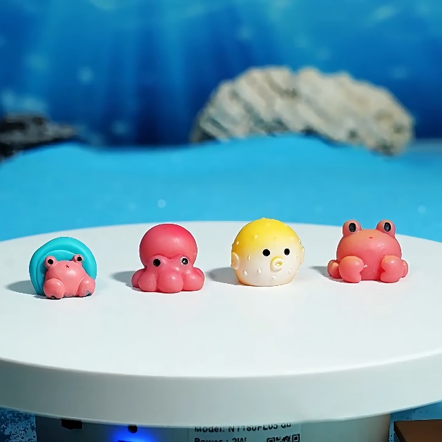 BESPORTBLE 3pezzi Miniature Figurine Animali Resina Di Decorazioni Per Giardino Casa Delle Bambole Torte e Auto Piccole Statue Di Anatra Per