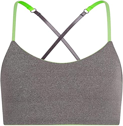 Bleum Active Bra - Comfortable Sports Training & First Bra (14, Lime-Silver, Numeric_14)3
