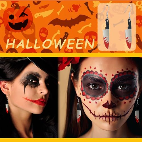 Halloween Dangle Knife Earrings - Halloween Costume Accessories for Women3