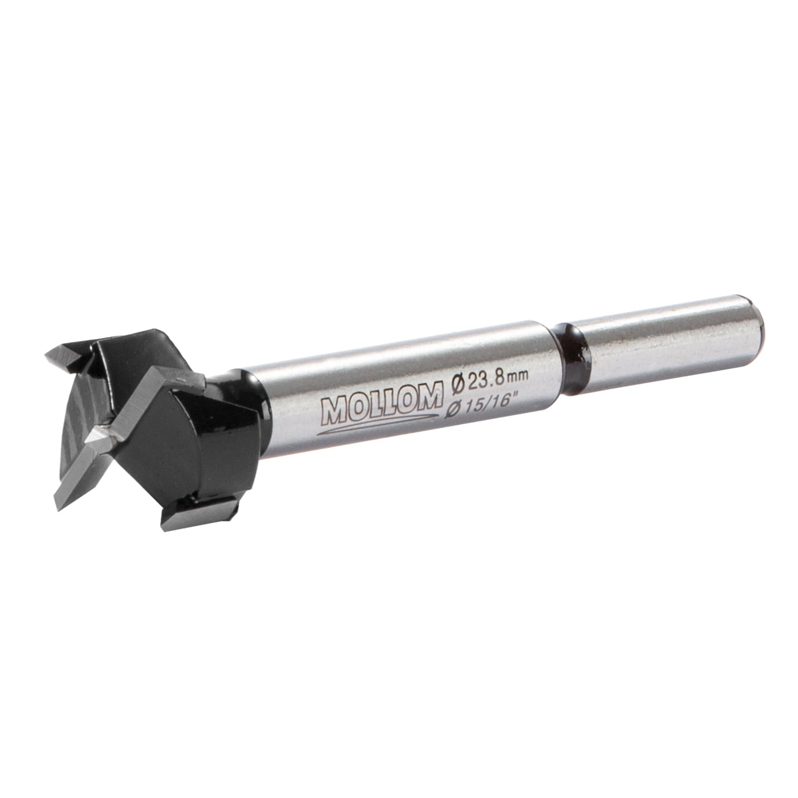 Mollom 15/16" (23.8mm) Forstner Drill Bit for Precise Woodworking with Durable YG8 Carbide Thickness of 2.0mm,This Hinge Cutter Tool is Ideal for Hard